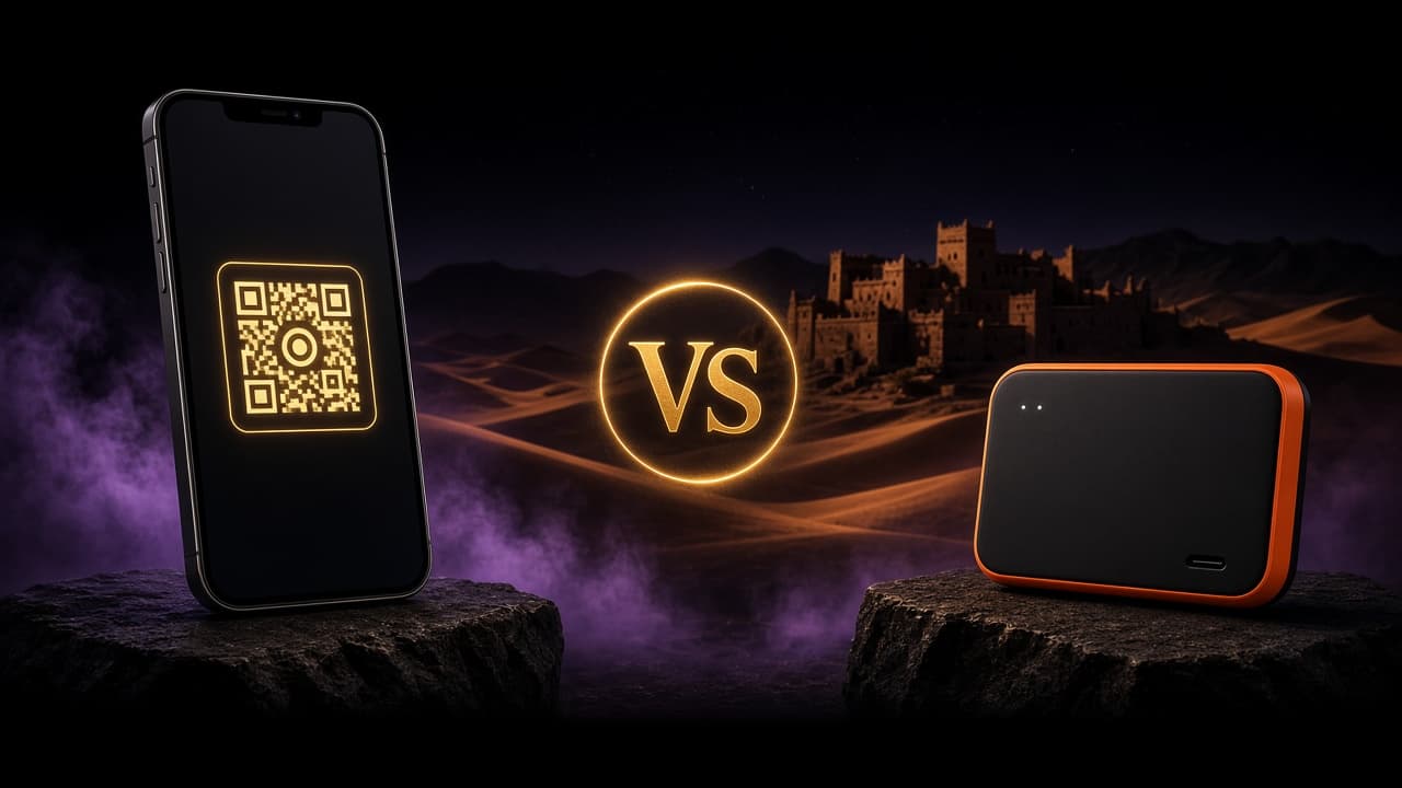 Morocco eSIM vs Pocket WiFi (2026): price, coverage and the call