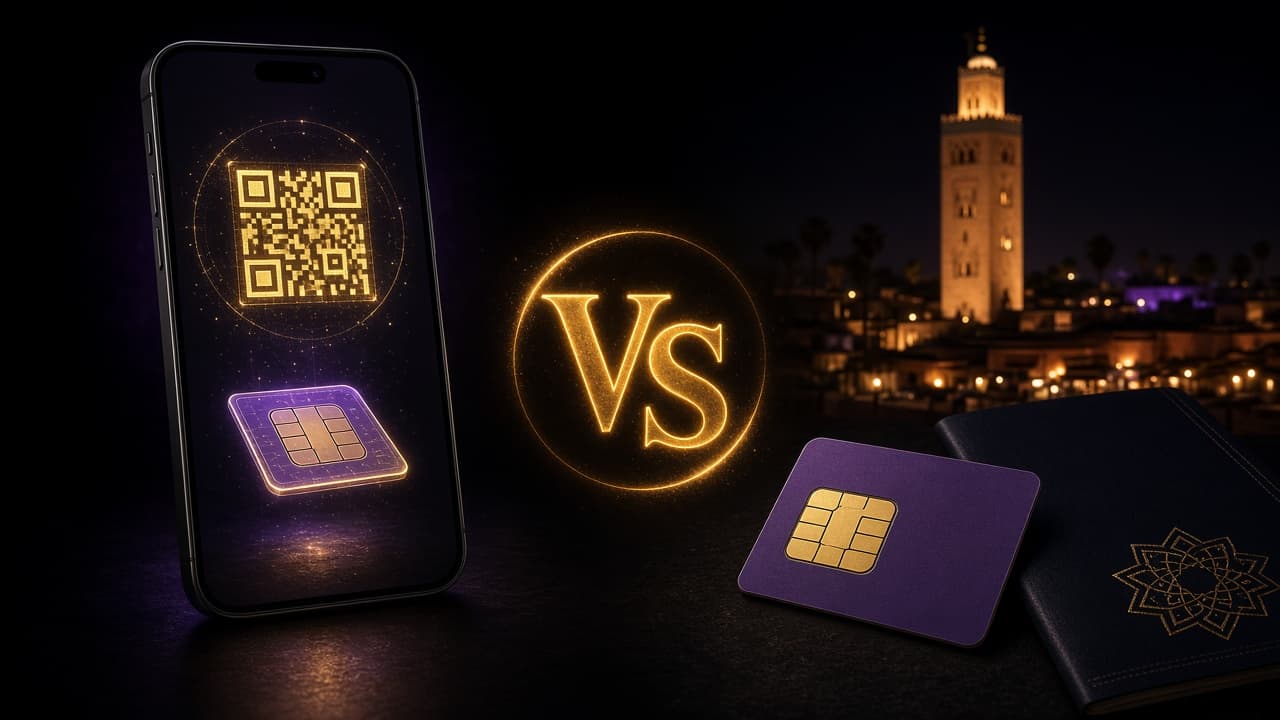 Morocco eSIM vs local SIM (2026): passport, price and the call